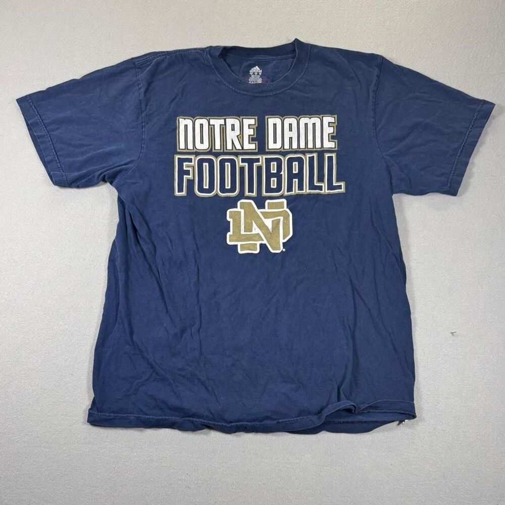 Adidas Men's Navy and Blue T-shirt